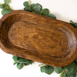 Rustic Medium Carved Bowl made from Spanish oak with rough-hewn texture and unique natural imperfections.
