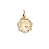 Octagen Coin Necklace Charm