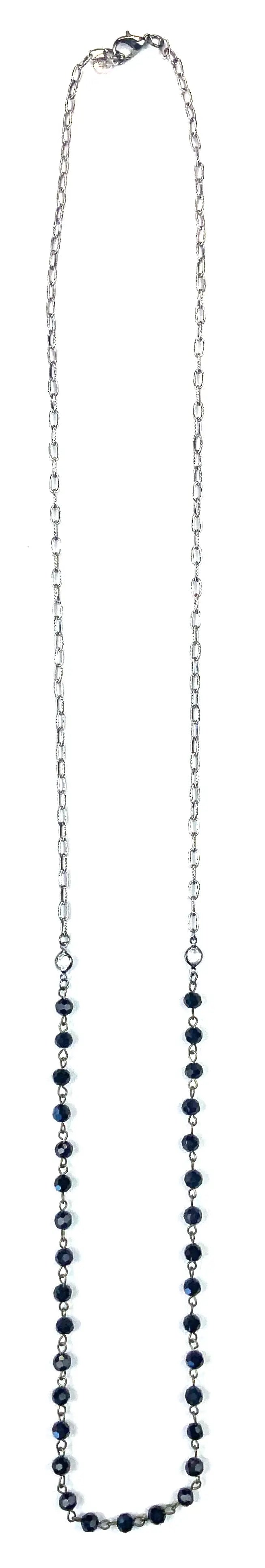 Black Thin Rosary Chain