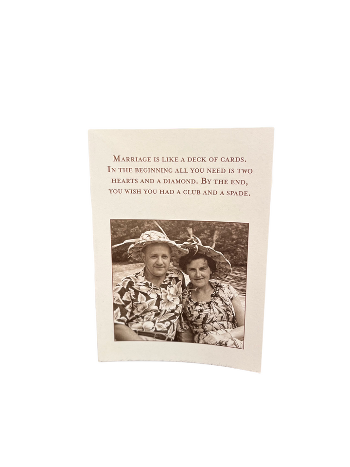 Deck Of Cards Anniversary Card