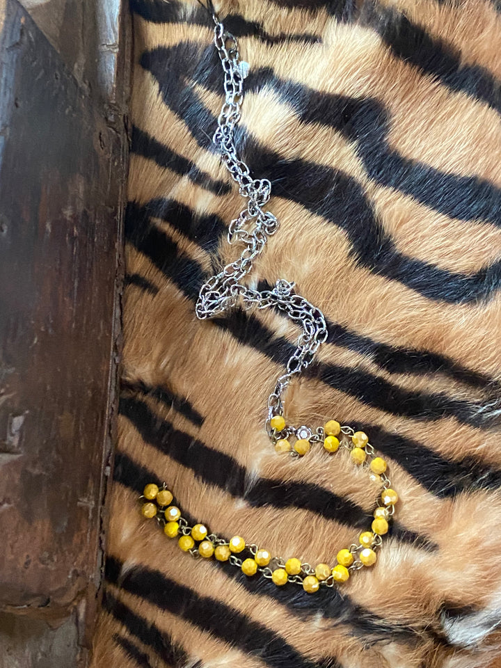 Mustard Thin Rosary Chain