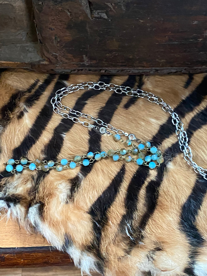 Turquoise Thin Rosary Chain