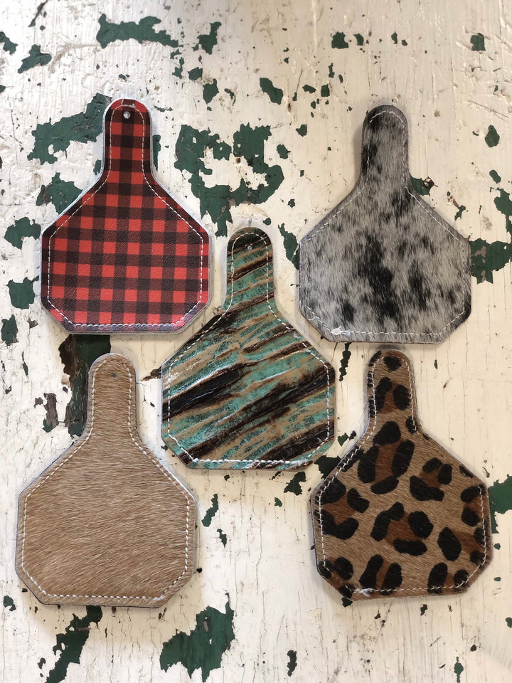 Cow Tag Shape ReSCENTit Car Freshener