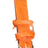 Orange Hair On Hide Watch Band