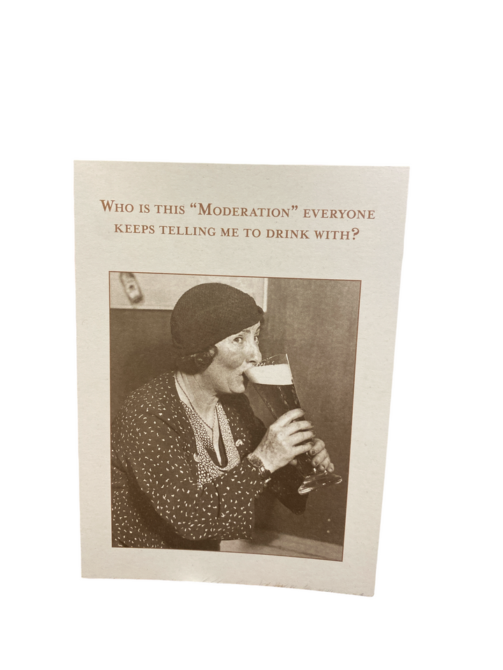 Who Is This Moderation Greeting Card (Birthday)