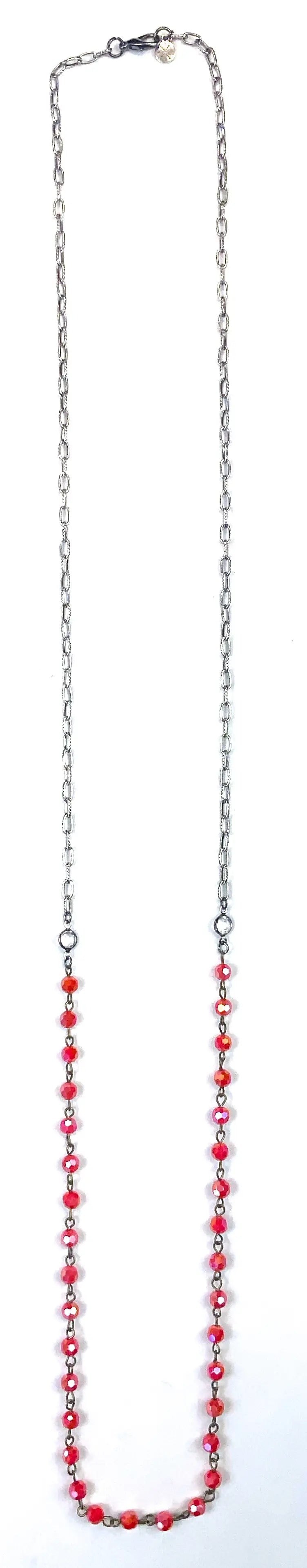 Orange Thin Rosary Chain