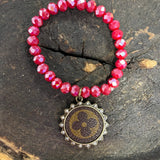 Red LV Bracelet