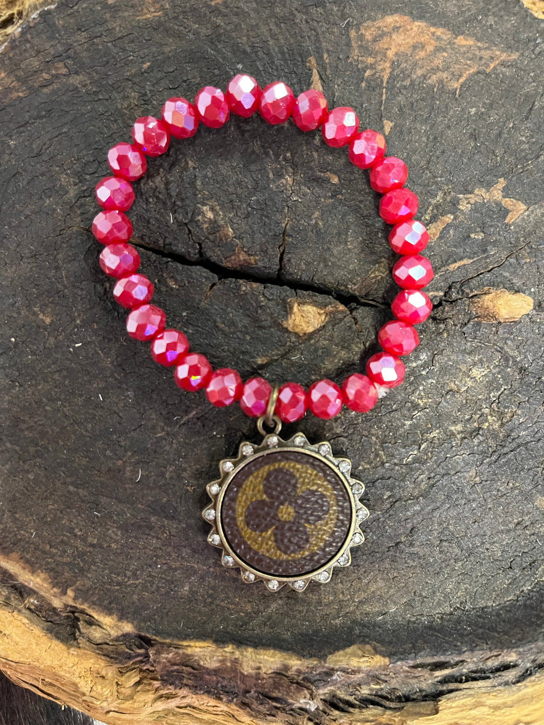 Red LV Bracelet