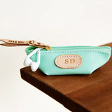 Jon Hart Pod Pouch with coated canvas, leather trim, and zippered closure for organizing small essentials.